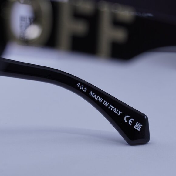 Off-White OERI124 FILLMORE 1055 Rectangle Sunglasses – Black/Green - Picture 8 of 12